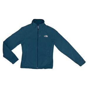 The North Face Women's Jacket X-Small Full Zip Softshell Green Transition Jacket